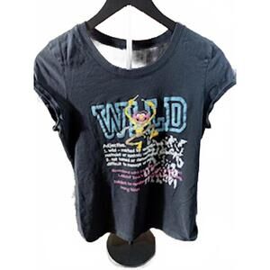 Vintage Y2K Wild Graphic Black T-Shirt‎ Muppets Animal Wild Size Junior 2XL